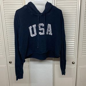 USA brandy Melville cropped hoodie